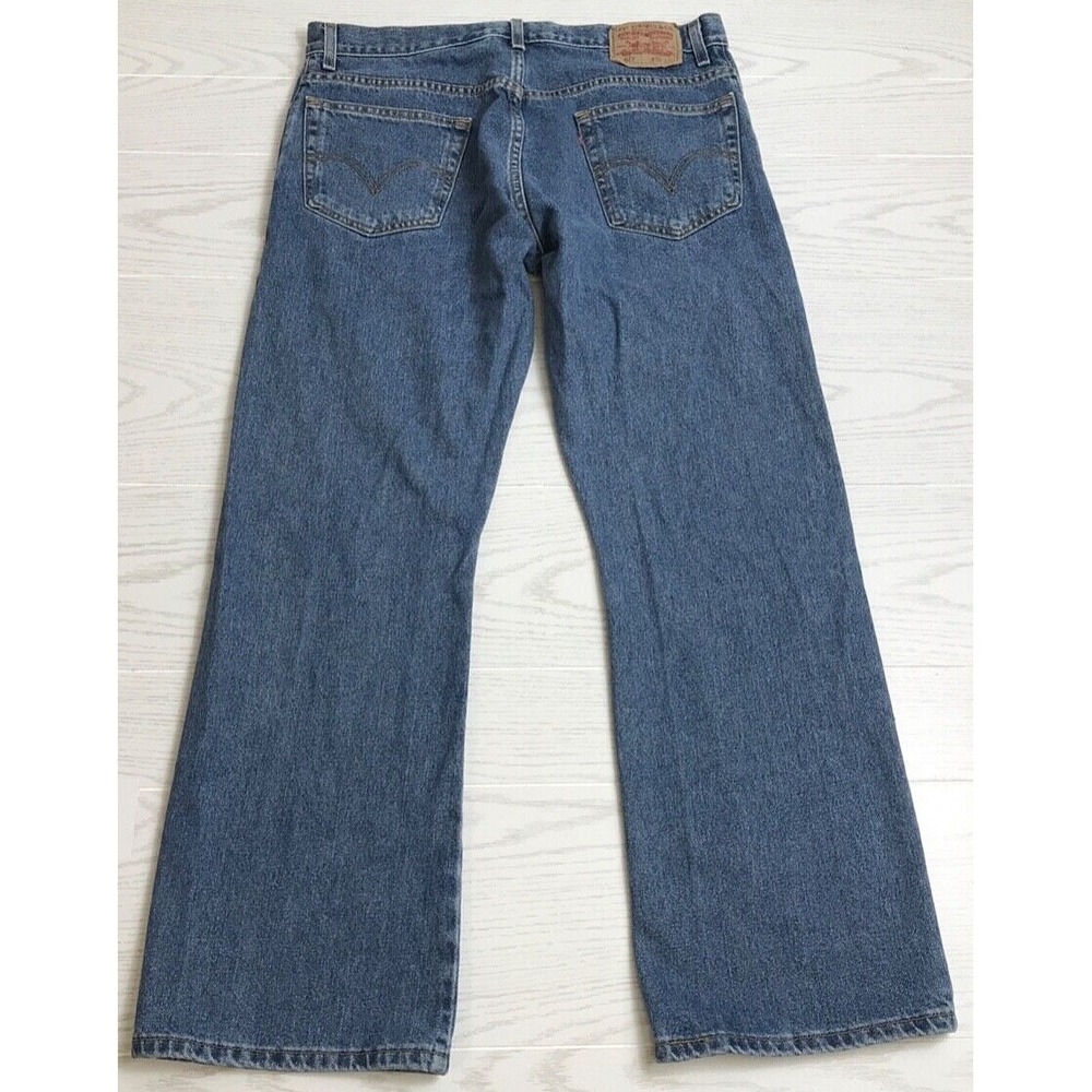 Vintage Y2K Levis 517 Bootcut Jeans Mens 36x30 Blue Denim Cotton Cowboy Western
